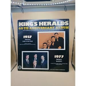 The King's Heralds 40th Anniversary Album Gospel Christian Vinyl 2-LP Record VG+